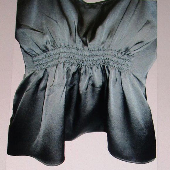 ABERCROMBIE & FITCH DARK GREEN SPAGHETTI STRAP TOP - Picture 9 of 9